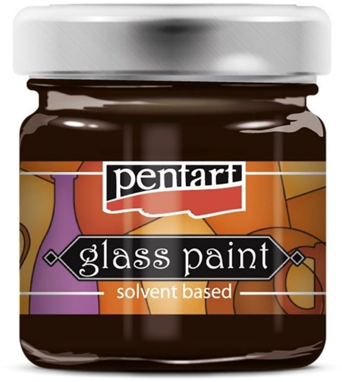 Pentart Glasverf Solvent Basis 30 ml Bruin