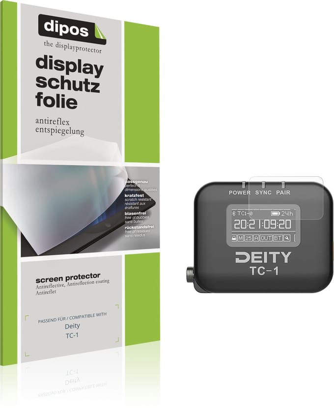 dipos – 4x Matte Beschermfolie geschikt voor Deity TC-1 | Krasbestendige & antireflecterende Screenprotector Ultra-Thin