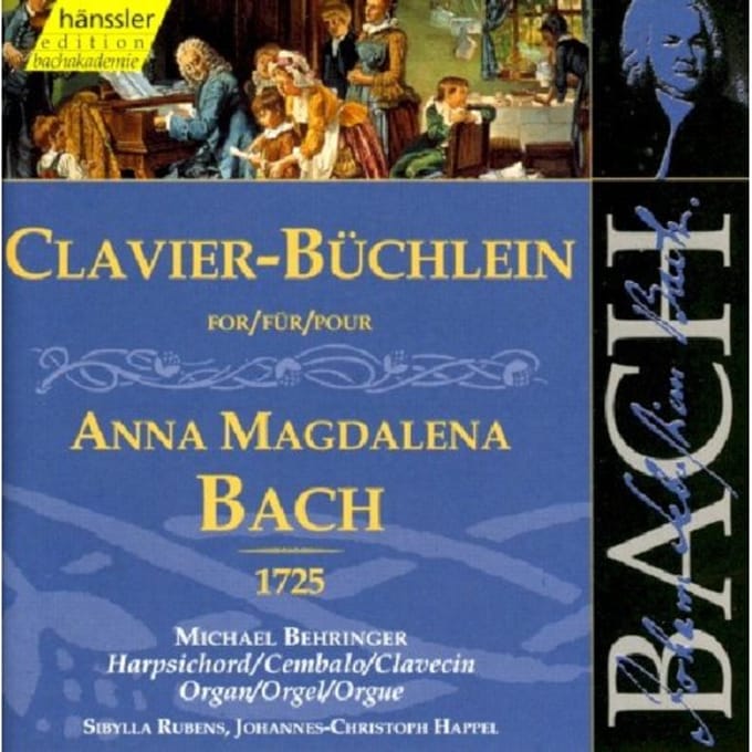 Michael Behringer, Sibylla Rubens, Johannes-Christoph Happel - J.S. Bach: Clavier-Büchlein For Anna Magdalena (2 CD)