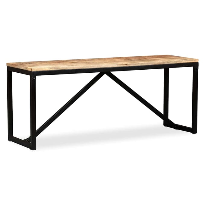 vidaXL - Bankje - 110x35x45 - cm - massief - mangohout