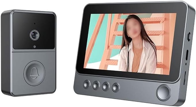 Video Deurbel Systeem - Slimme Deurcamera - Veiligheid Thuis - 4.3 Inch Display - Twee Weg Audio
