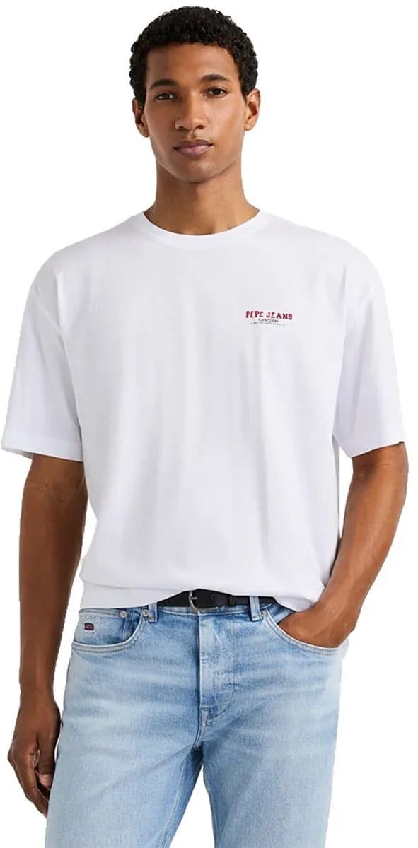 Pepe Jeans Chelsea Back T-shirt Met Korte Mouwen Wit 2XL Man