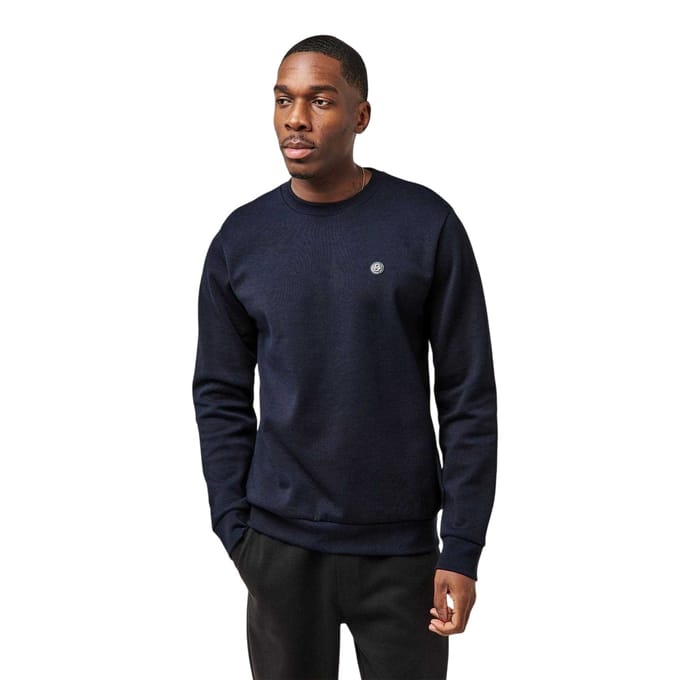 Boss Heren Logo Regular Sweatshirt (Donkerblauw)