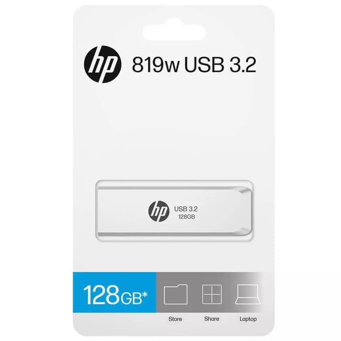 HP 819w USB Flash Drive 3.2 High Speed Sticks Externe Opslag Metalen Pendrive Creatieve Persoonlijkheid Auto Muziek 128GB