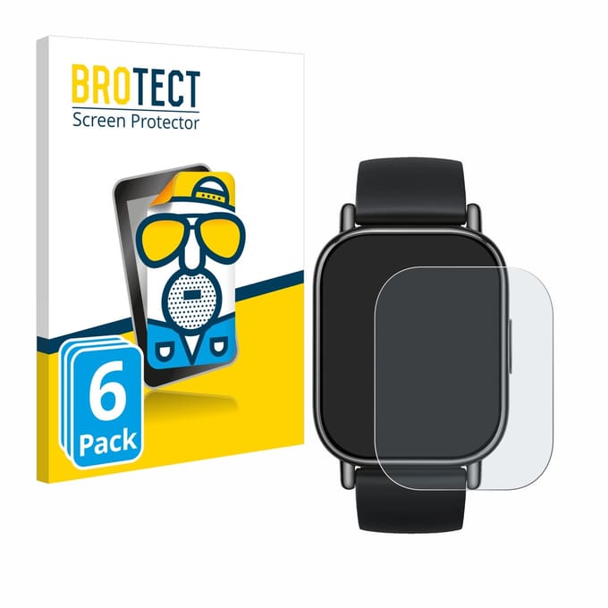 BROTECT - Screenprotector voor Xiaomi Redmi Watch 5 Lite - Folie Beschermfolie matte 6 Stuks