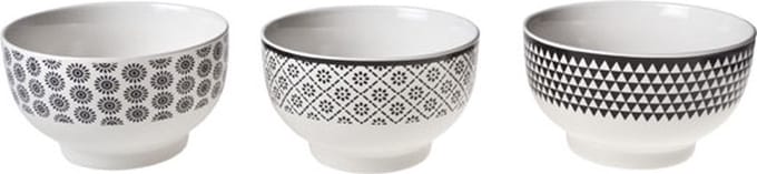 Cosy & Trendy Mali Black Ontbijtbol D13.5xh8cm 3 Types