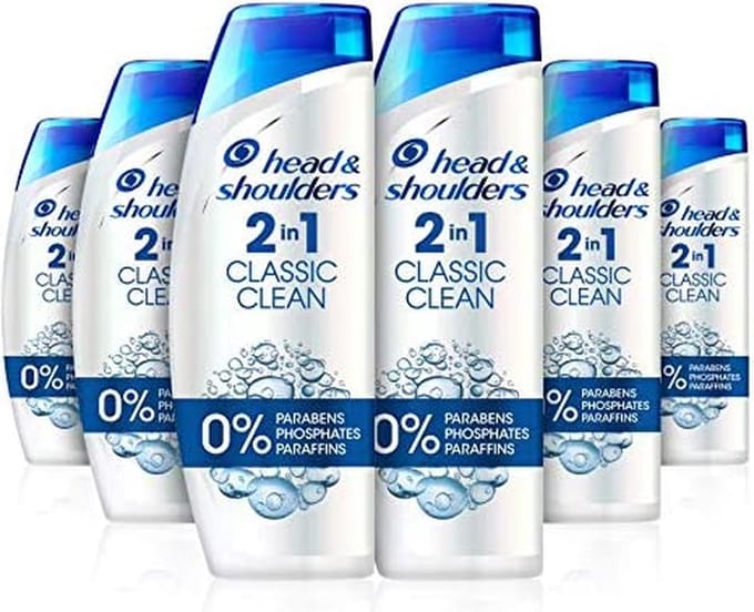 Head & Shoulders Shampoo 2 in 1 Classic Clean [6 x 450 ml]
