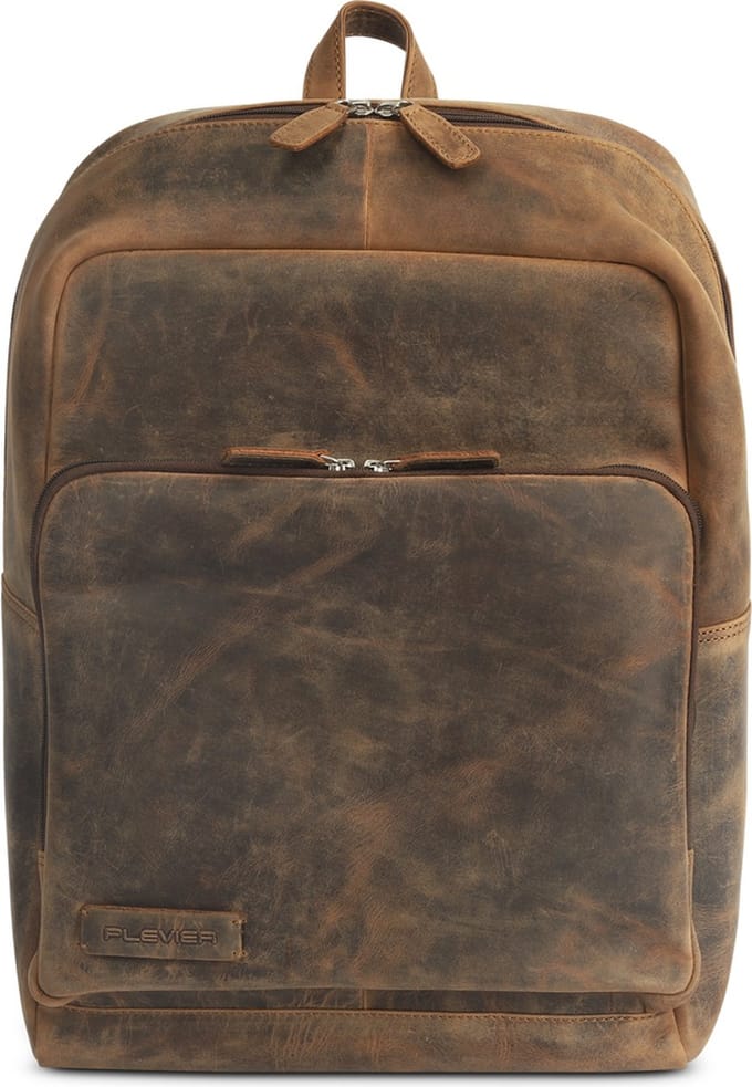 Plevier Hertz rugzak 16 inch bruin.