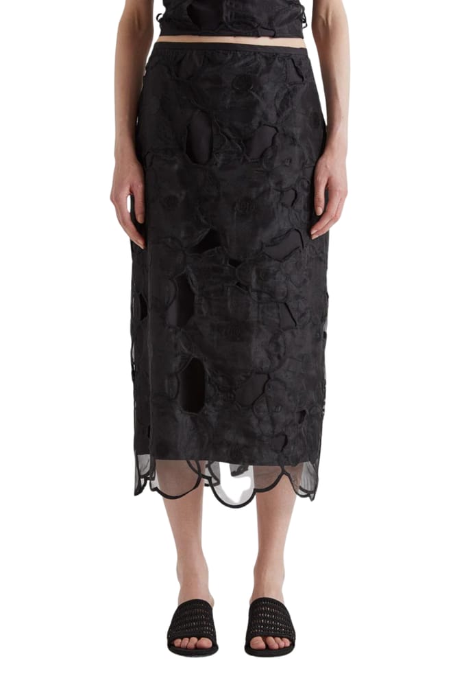 Vrouwenrok Meimeij met organza laag