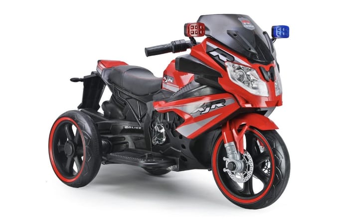 Elektrische kindermotor - Groot model - Luxe model - Accuvoertuigen - 3 tot 10 jaar - Rood