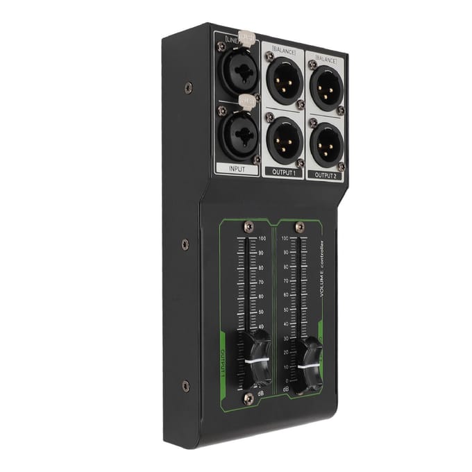 Passieve Volume Controller Volledig Metaal Verliesvrij 1 in 2 Uit Nauwkeurige Stereo Volume Controller voor black