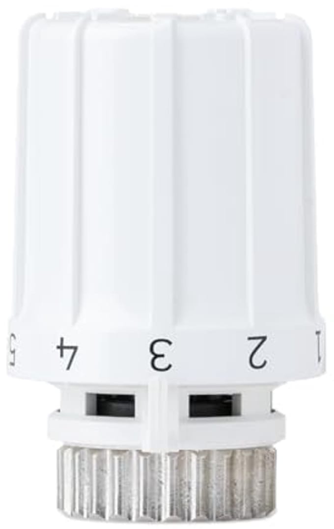 Thermostatische Radiatorkop met Gemakkelijke Grip - M30 x 1,5 Aansluiting - Wit