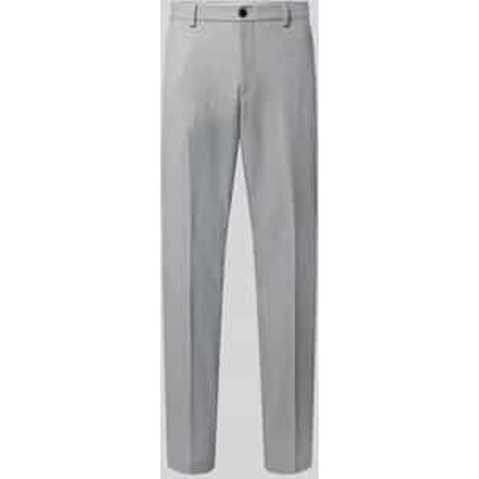 pantalon regular fit met viscose