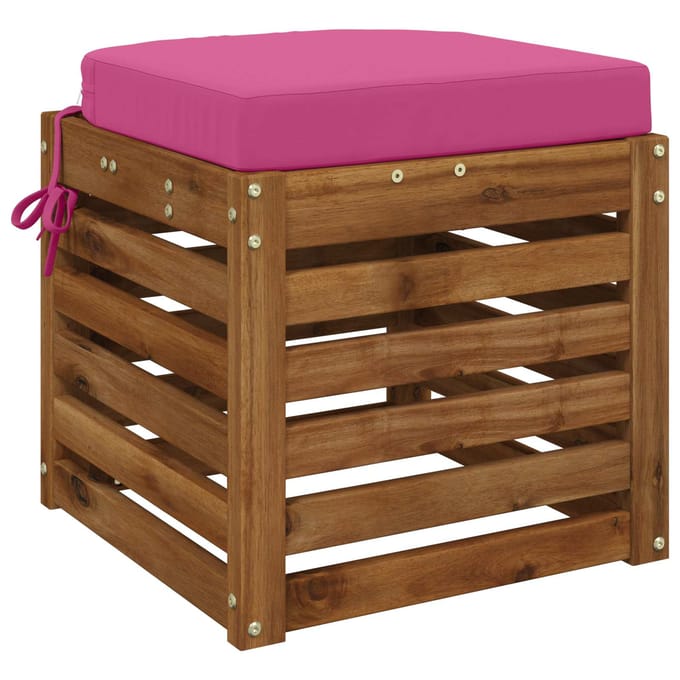 vidaXL - 1-delig - zitkussen - SOEST - 100% - Polyester - Roze - 40 - x - 40 - x - 7 - cm