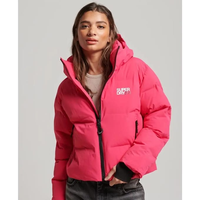 Superdry - Wijdvallende pufferjas met capuchon - Dames - Gewatteerde jassen