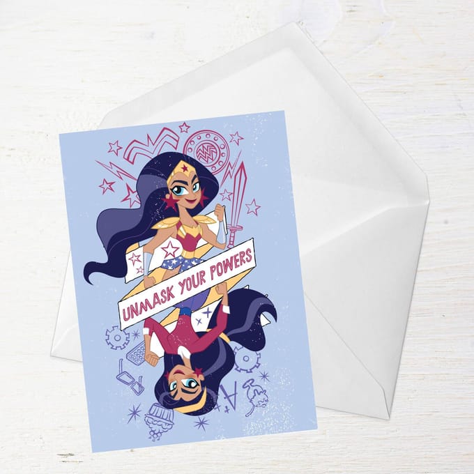 Wonder Woman Powers Happy Birthday Greetings Card - Giant Card