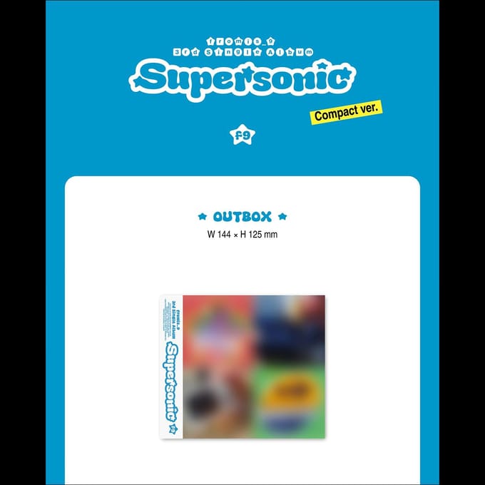 fromis_9  - Supersonic Compact ver. 3e enkelalbum [NO POB] RANDOM VER(1EA) blue