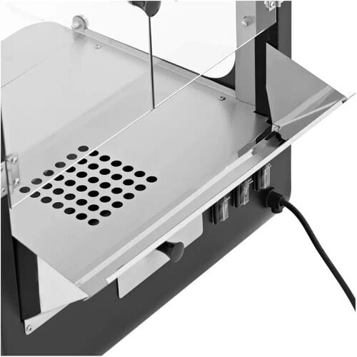 Popcornmachine - retro design - 4 kg/u - 1.5 l - zwart - Royal Catering RCPS-ND01