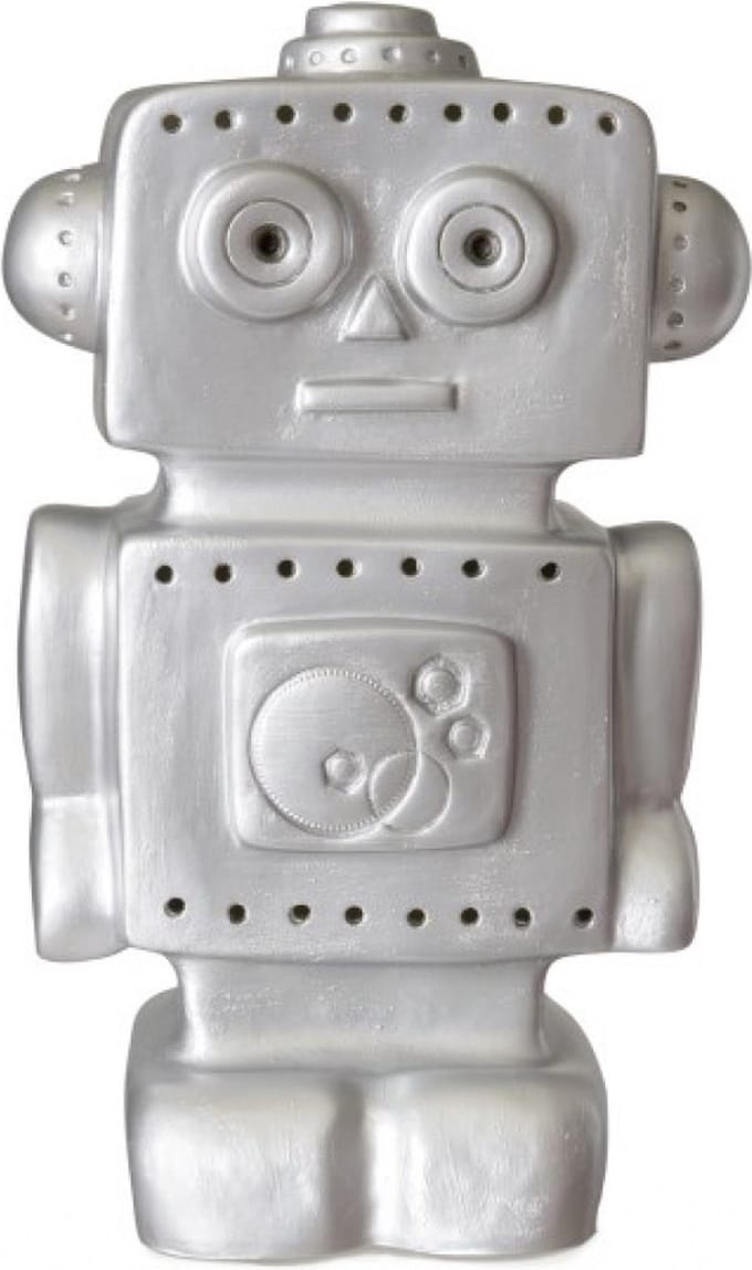 Heico lamp robot zilver 33 cm hoog inclusief transformator