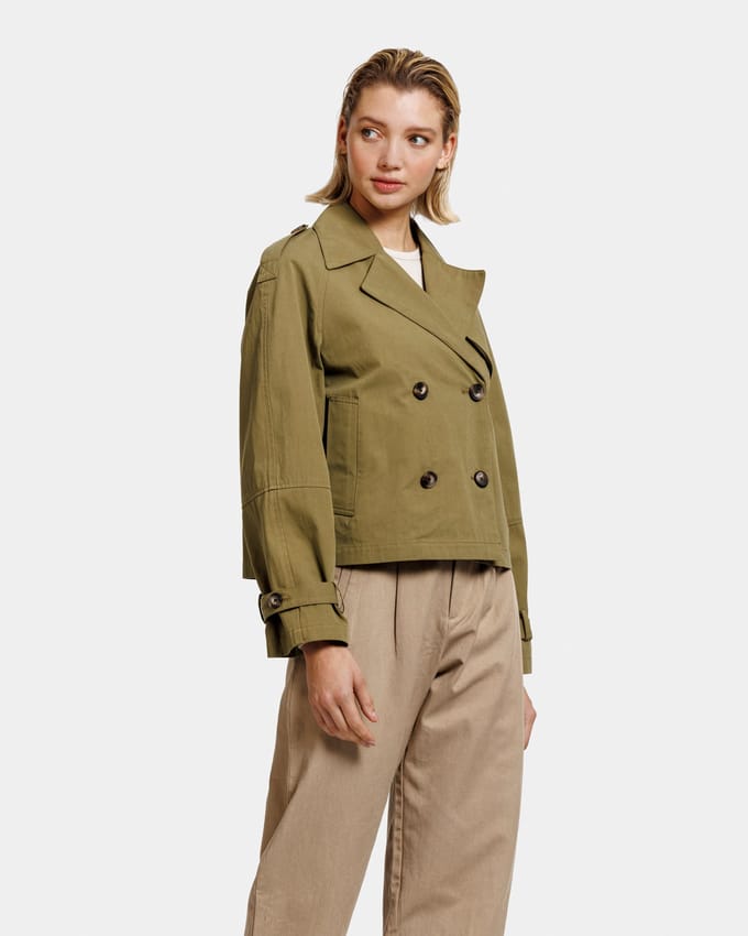 ALTER EGO Florine Jacket Avocado Größe: L | Cropped-Jacken Outlet | Damen | Grün
