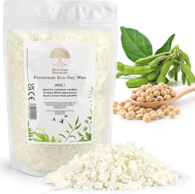 Natuurlijke Sojawas Kaarsen - Dierproefvrij, Wit, 2 kg