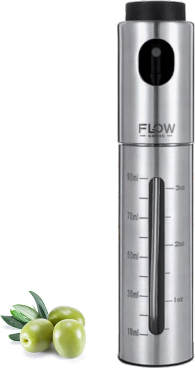 Flow Goods Olijfolie Sprayer – Luxe Olie Sprayer met Trechter - 100 ML