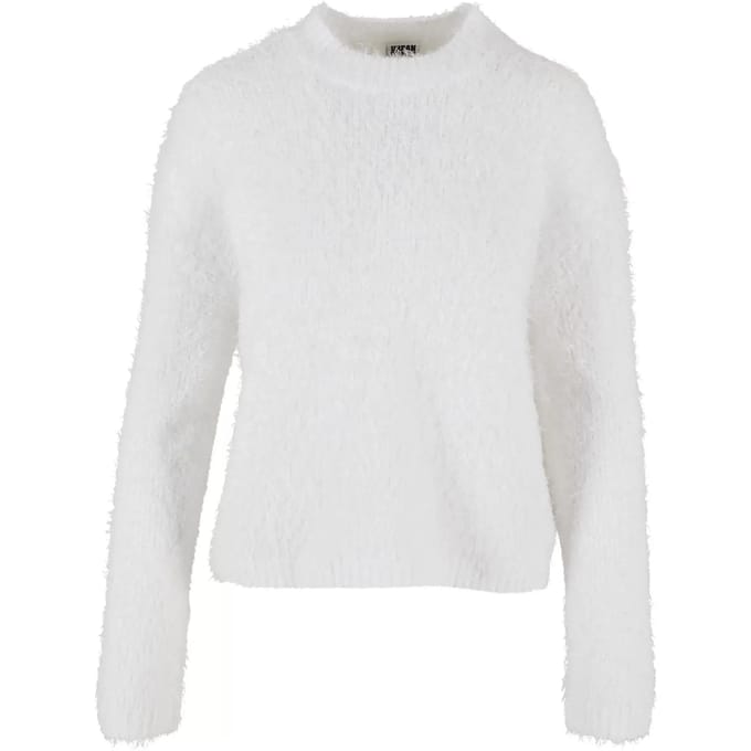 Urban Classics - Feather Mock Neck Sweater/trui - 3XL - Wit