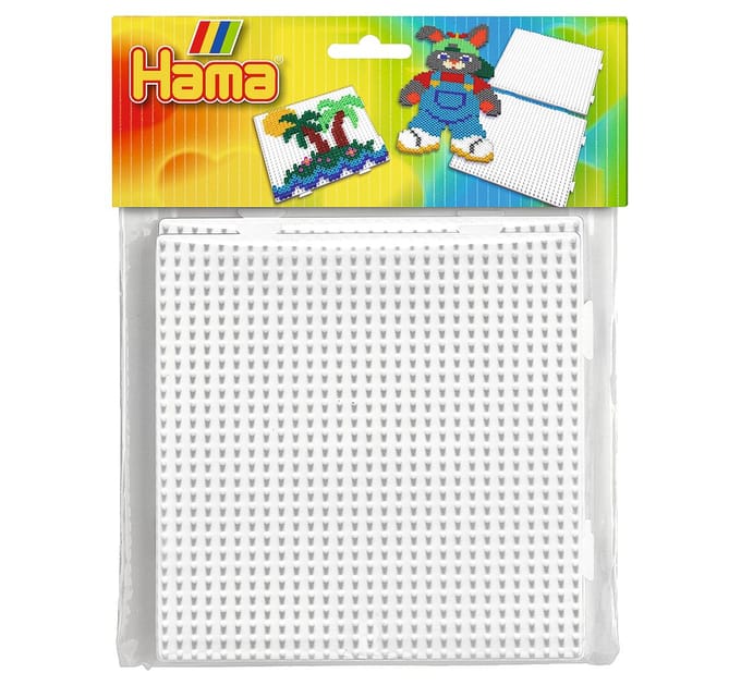 Hama Strijkkralen grondplaat 2 stuks vierkant