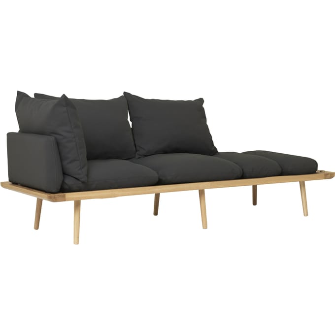 UMAGE Lounge rond 3-zitsbank - eiken - shadow