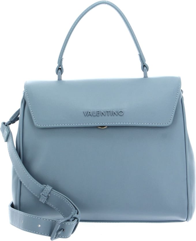 VALENTINO Schoudertas Handtas Cognac Satchel Azzurro Lichtblauw