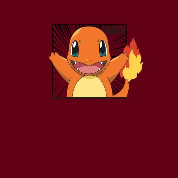 Pokémon Pokédex Charmander #0004 Hoodie - Burgundy - M
