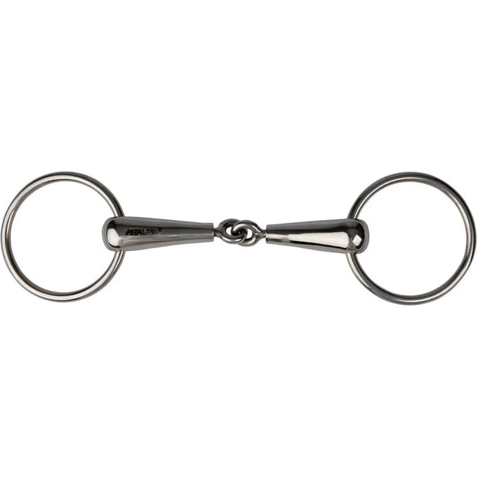 2-rings paardenbit voor volle loop Metalab Pinchless