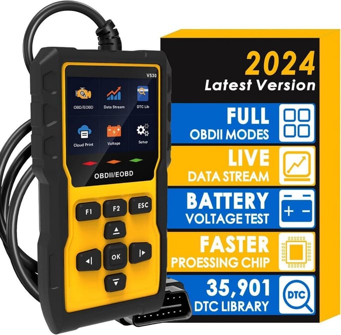 Universeel OBD2 Diagnoseapparaat Auto - Motorfoutcodes Lezen en Wissen