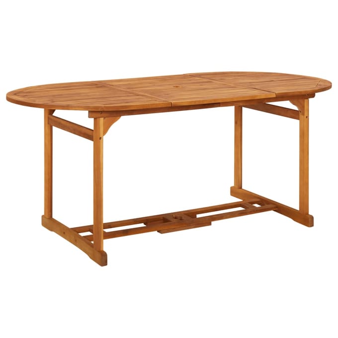vidaXL - Tuintafel - 180x90x75 - cm - massief - acaciahout