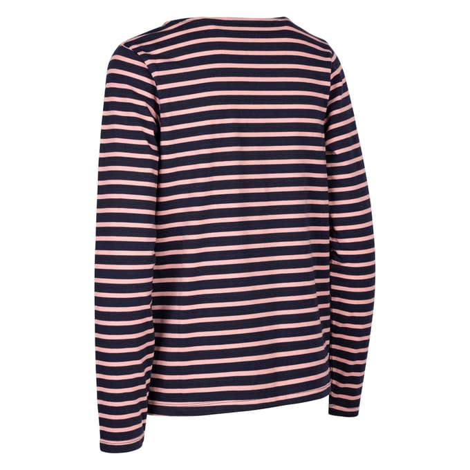 Trespass Dames/Dames Karen Yarn Dyed Stripe Overhemd (Roze Schelp)