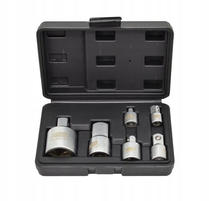 AWTOOLS Slagdoppen Reductieset 6-delige CRV Black Line