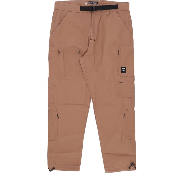 Verborgen cargobroek Bruine heren lange broek