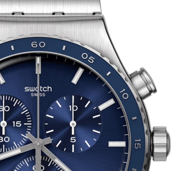 Swatch Irony - Chrono New YVS496G Cobalt Lagoon Horloge