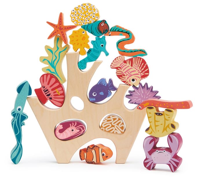 TENDER LEAF Preschool - Stapelaar Koraalrif - 27X8X25Cm - Hout - 18 Maanden