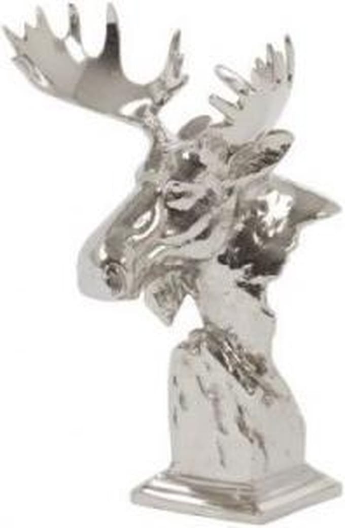 Light & Living Ornament  MOOSE 26,5x10,5x33,5 cm  -  nikkel