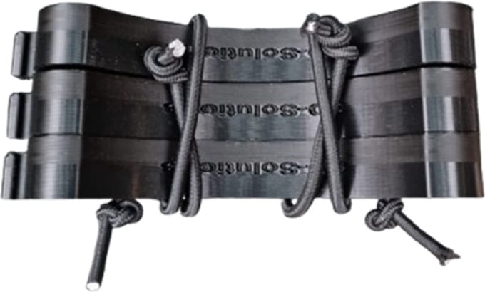 3D-geprint Compact transporthulpmiddel voor duikflessen – sterk & ruimtebesparend - Heavy Duty Grijs