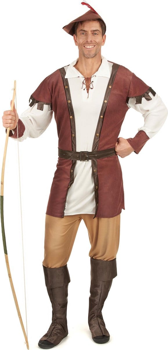 Vegaoo - Bruin Robin Hood kostuum voor mannen
