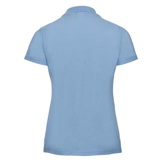 Russell Dames/Dames Piqué Poloshirt (Hemelsblauw)