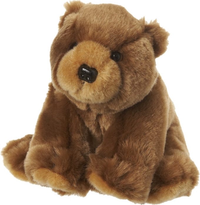Pluche bruine beer 12 cm