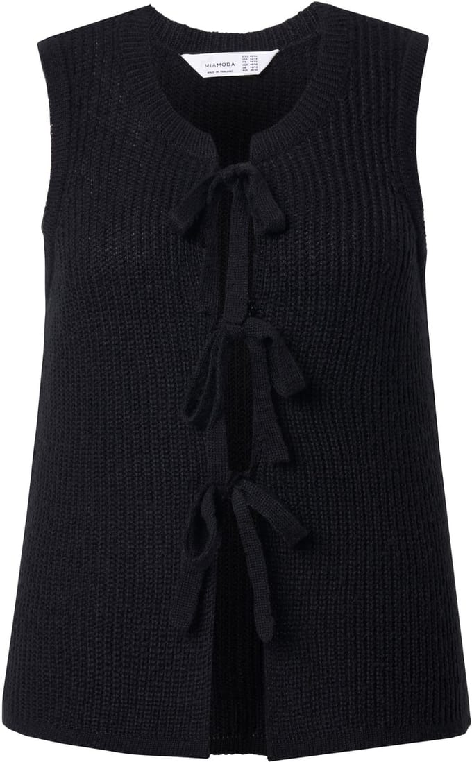 MIAMODA - Dames - Slip-over straight model striksluiting - Zwart - Maat 50+