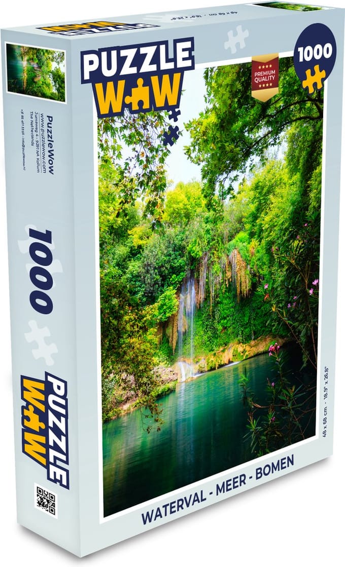 Puzzel Waterval - Meer - Bomen - Legpuzzel - Puzzel 1000 stukjes volwassenen