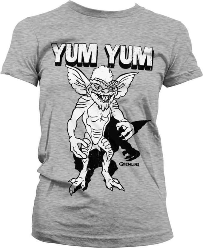 Gremlins Dames Tshirt -S- Yum Yum Grijs
