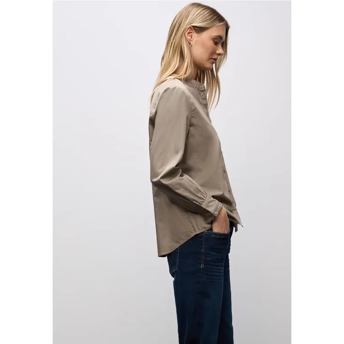 Katoenen blouse met ruches