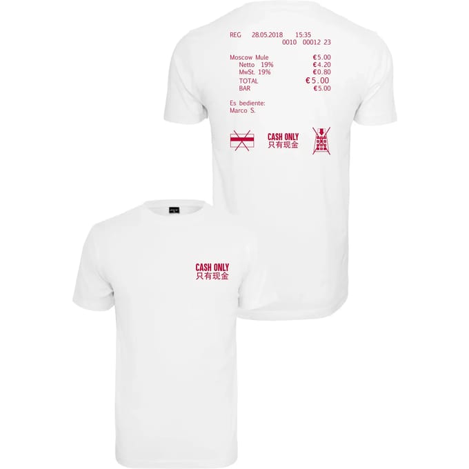 T-shirt grote maten Mister Tee Cash Only