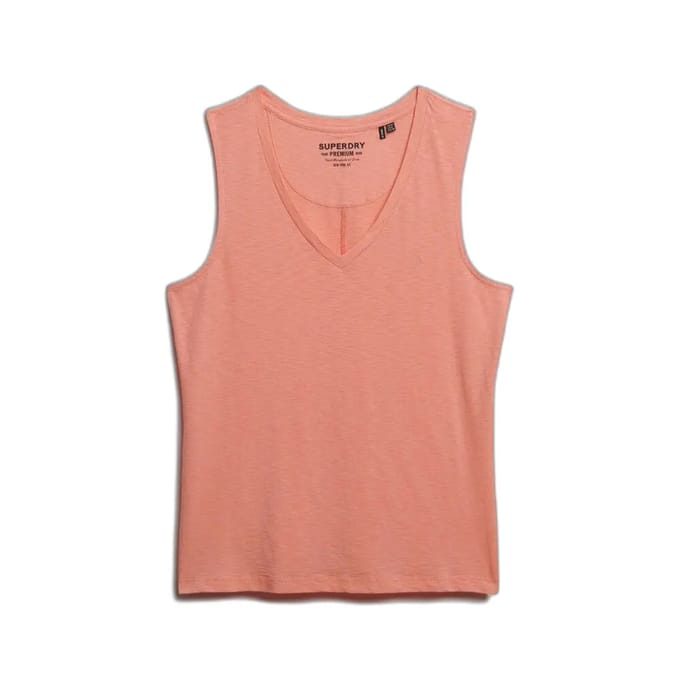 Superdry Studios Vee Mouwloze V-hals T-shirt M Vrouw
